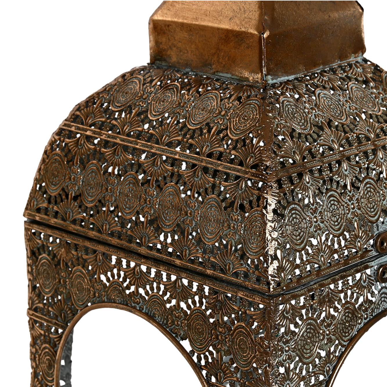 Filligree Metal Dome Small Lantern - LUXONAS