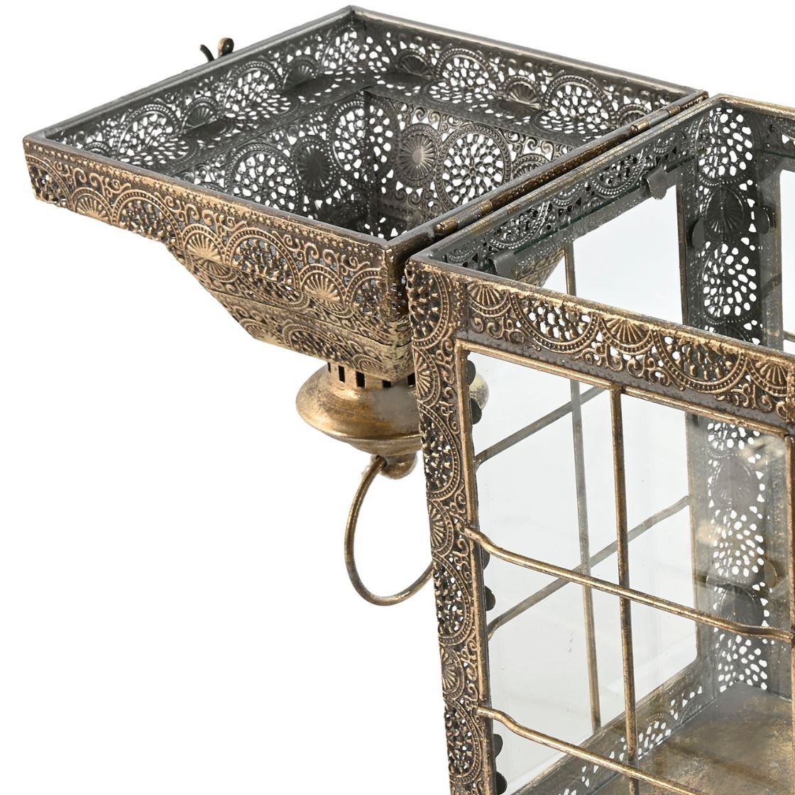 Filligree Metal Small Lantern - LUXONAS
