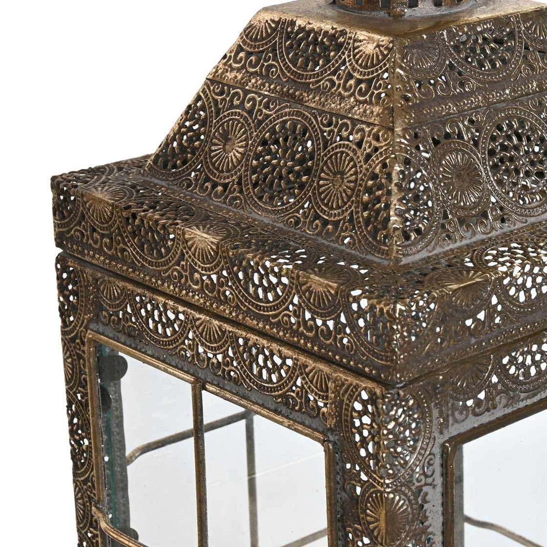 Filligree Metal Small Lantern - LUXONAS
