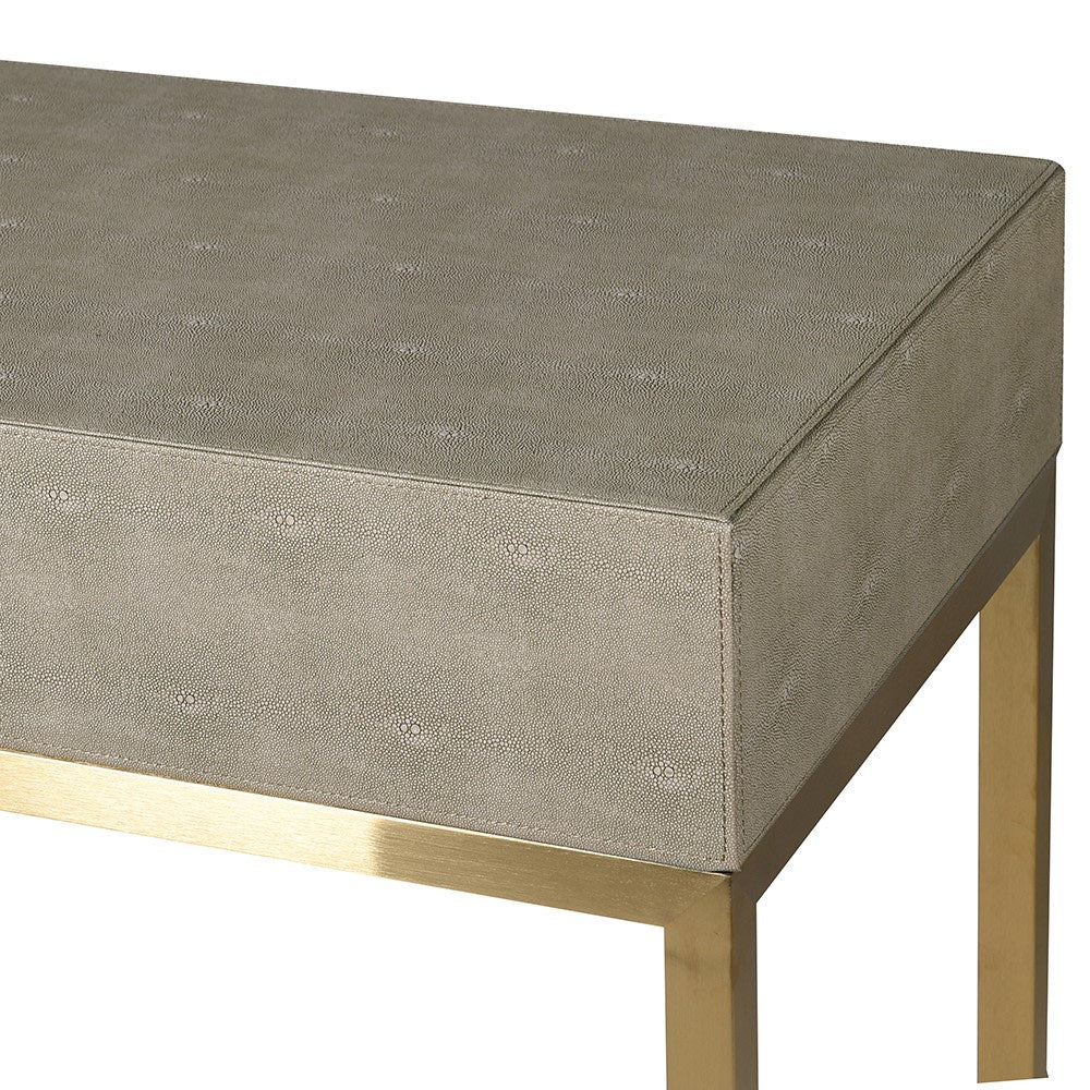 Finesse Faux Shagreen Console Table - LUXONAS