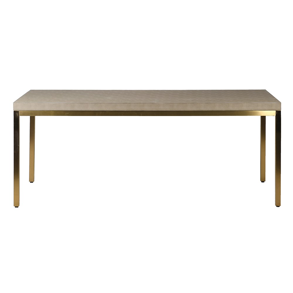 Finesse Faux Shagreen Dining Table - LUXONAS