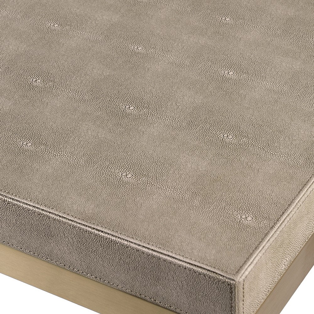 Finesse Faux Shagreen Dining Table - LUXONAS