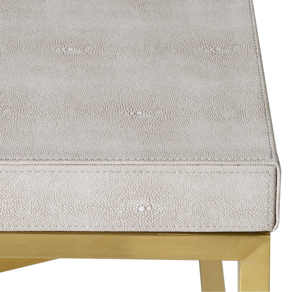 Finesse Ivory Faux Coffee Table - LUXONAS