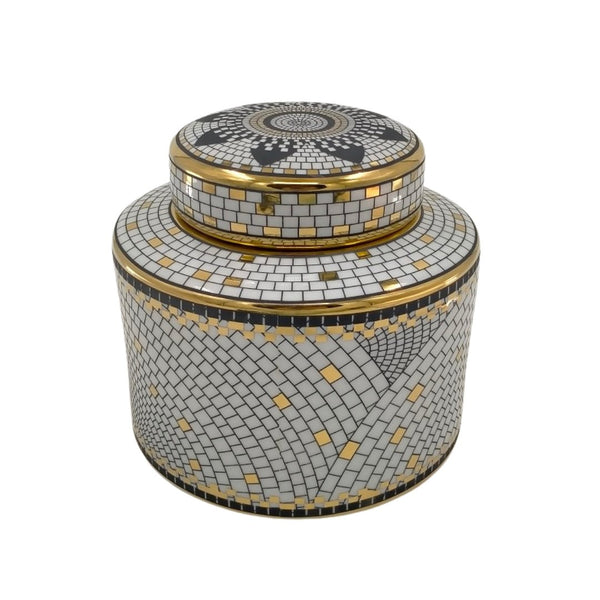 Flat Ceramic Jar 'Dubai'