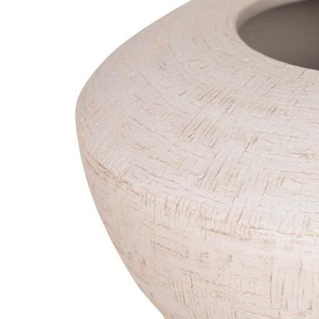 Flat Distressed Ceramic Planter 19cm - LUXONAS