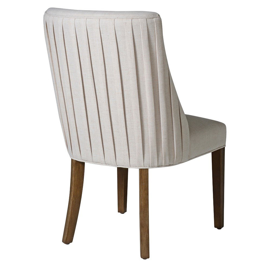 Flax Pleated Back Dining Chair