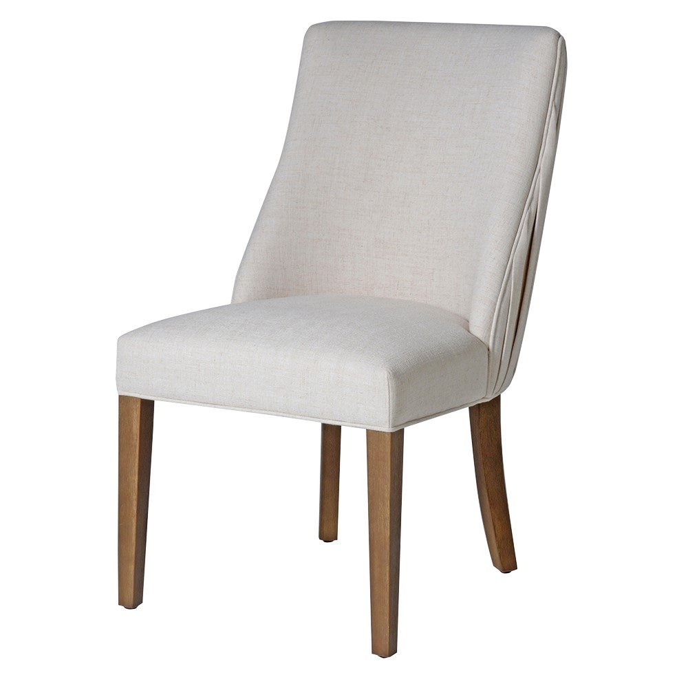 Flax Pleated Back Dining Chair
