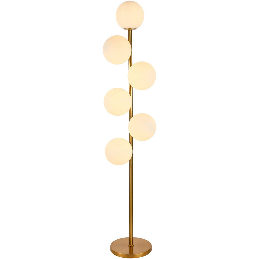 Floor lamp Jenna White Gold - LUXONAS HOME