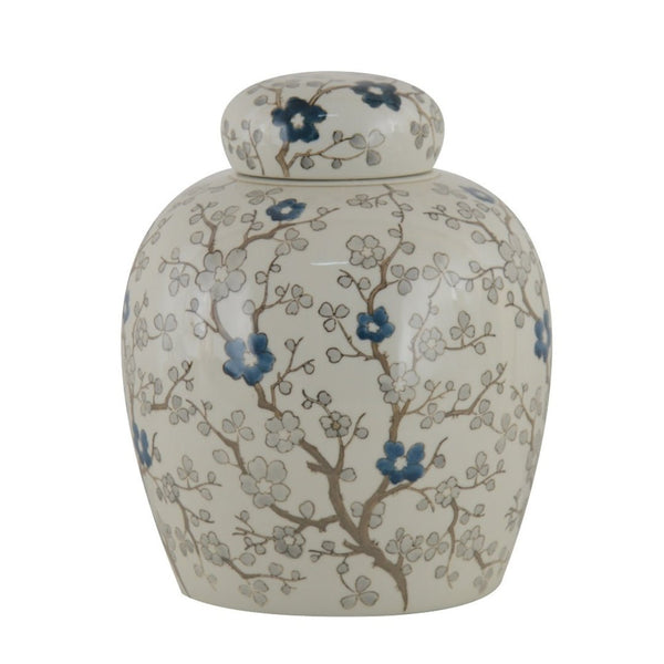 Floral Large Ceramic Jar