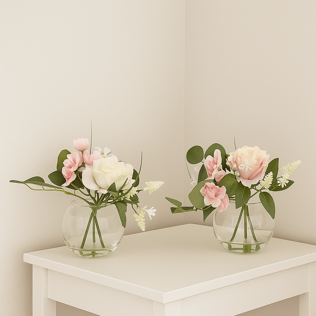 Flower in Glass Vase - LUXONAS