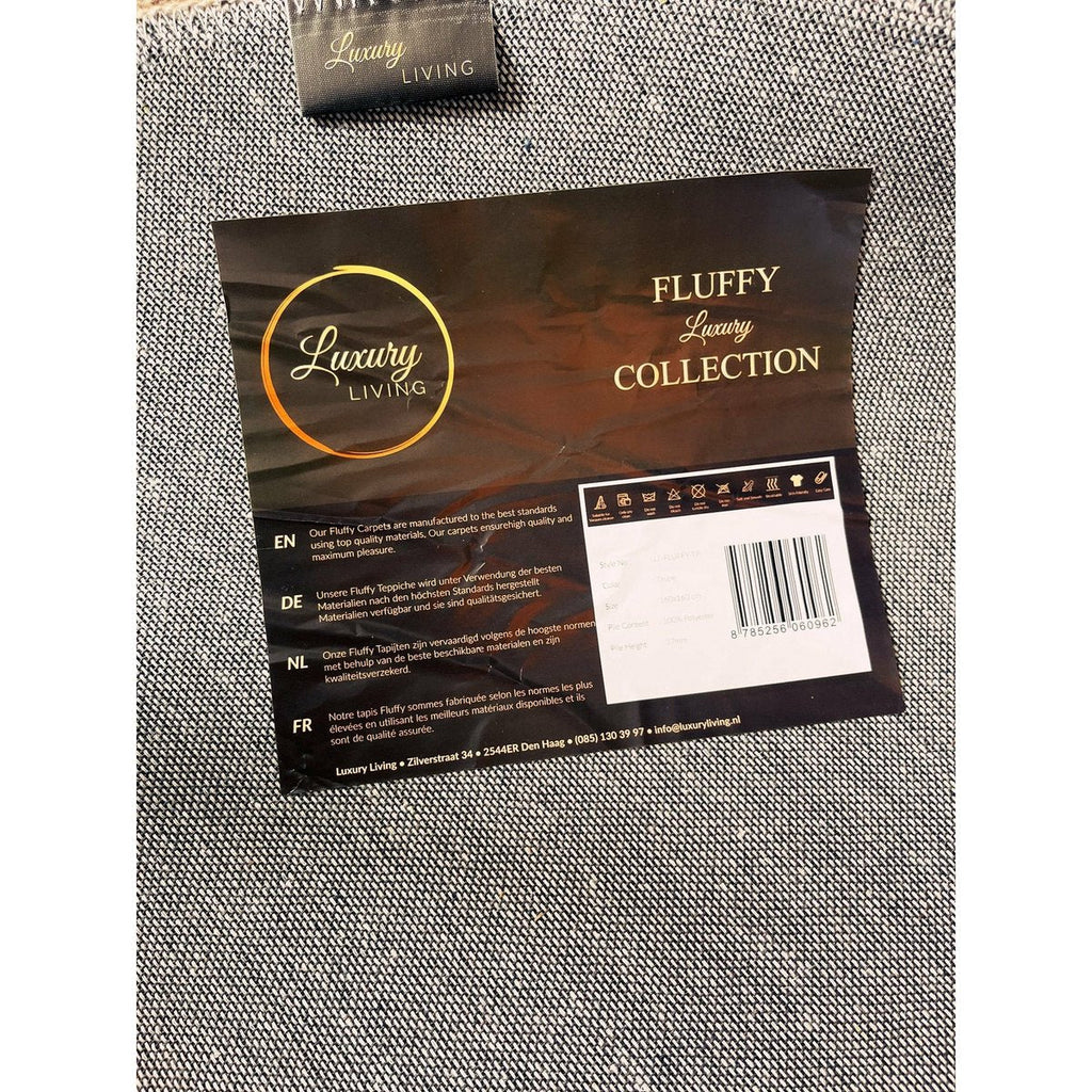 Fluffy Rug Black 80x300CM - LUXONAS HOME