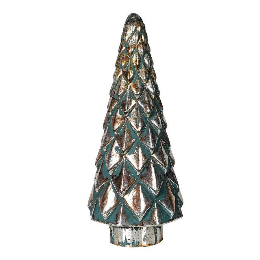 Forest Green Glass Tree - Elegant Home Decor