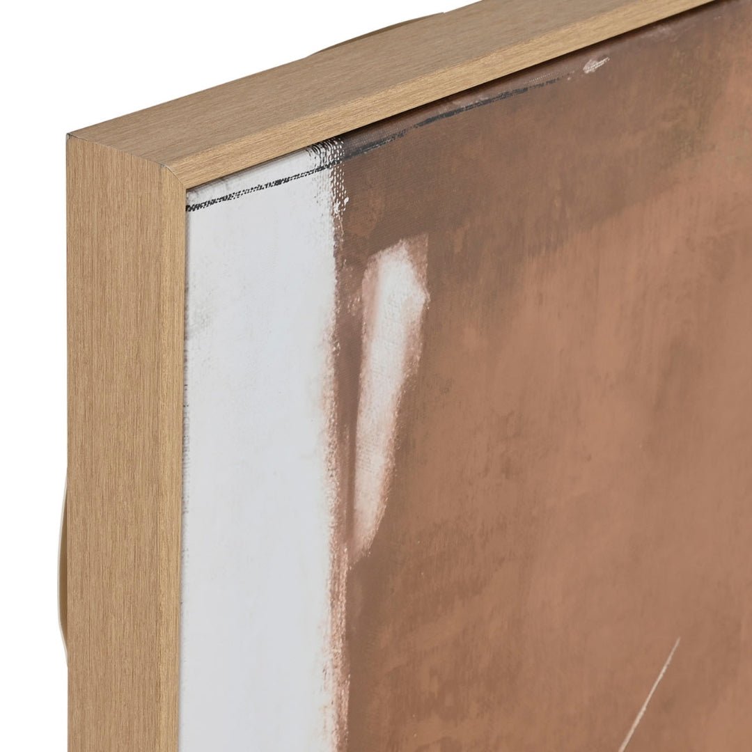 Framed Browns Abstract Wall Art 1 - LUXONAS