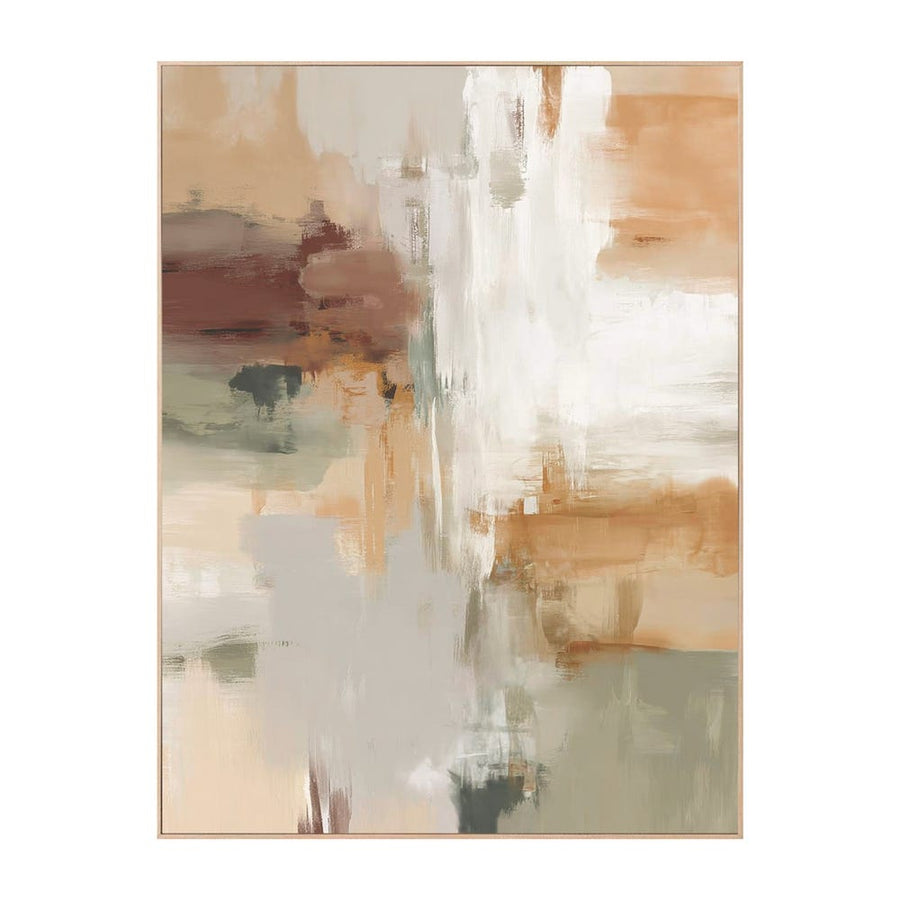 Framed Canvas Print, Beige