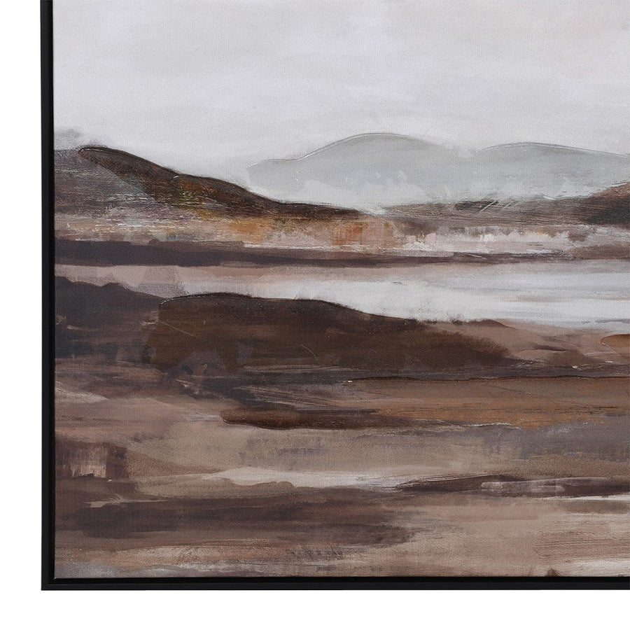 Framed Landscape Print on Canvas - 102x102 cm
