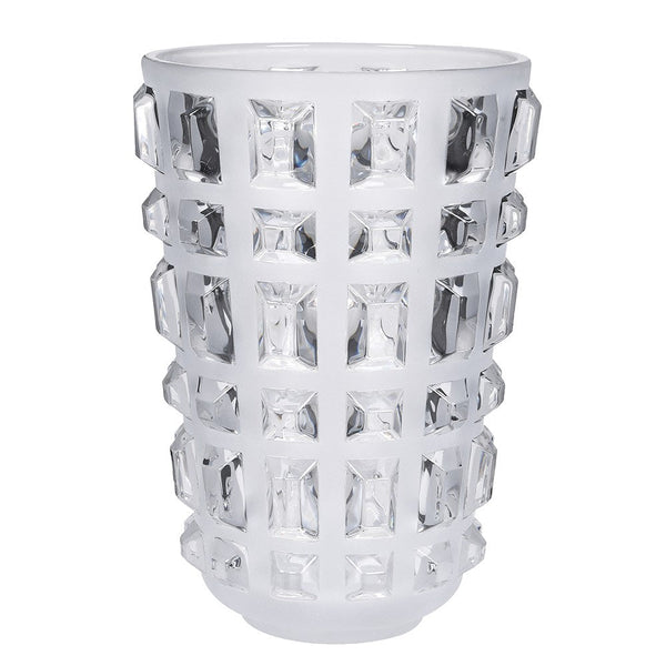 Frosted Glacial Vase - Elegant and Versatile Glass Home Decor