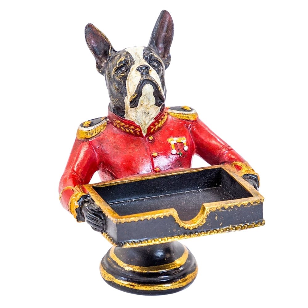 Gentry French Bulldog Card Holder and Sweet Tray - LUXONAS HOME