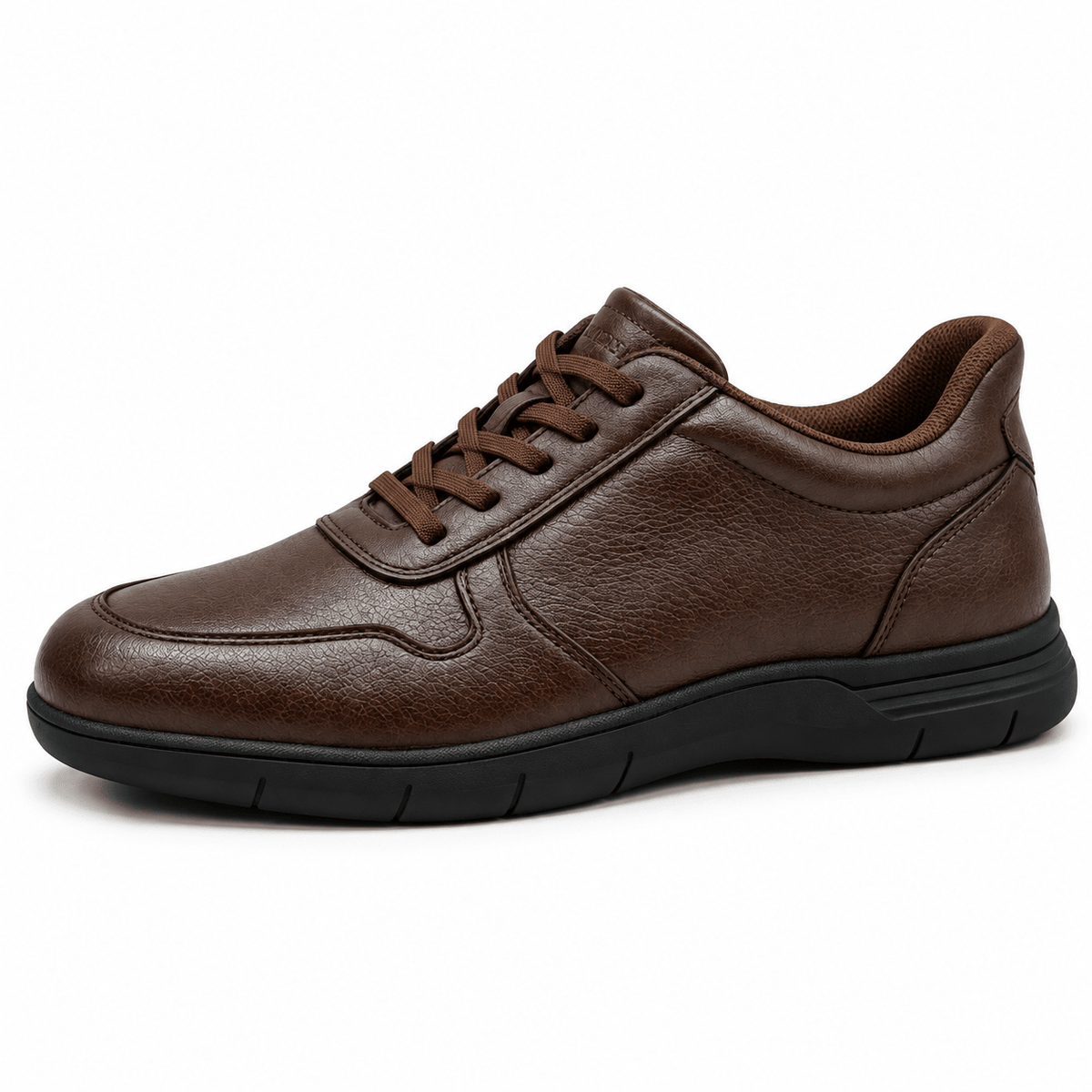 Gents Leather Lace Sneaker — Brown