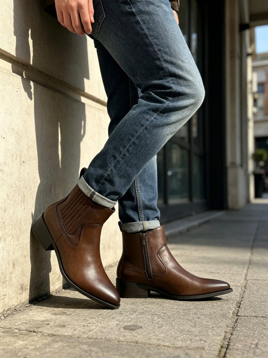 Gents Pointed Chelsea Shoes