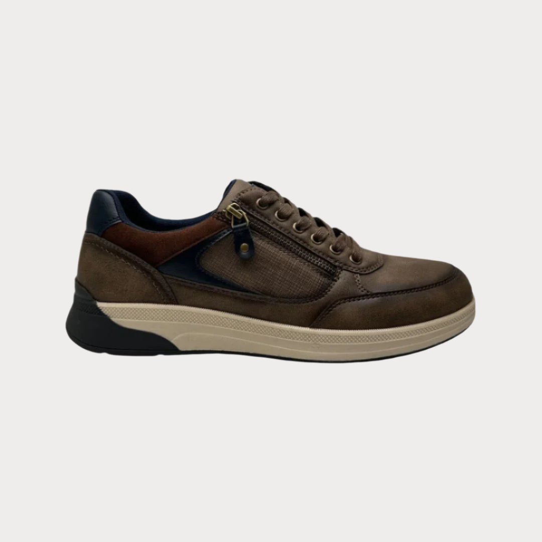 Gia Leather Sneakers - Low Top Casual Leather Sneakers - LUXONAS HOME