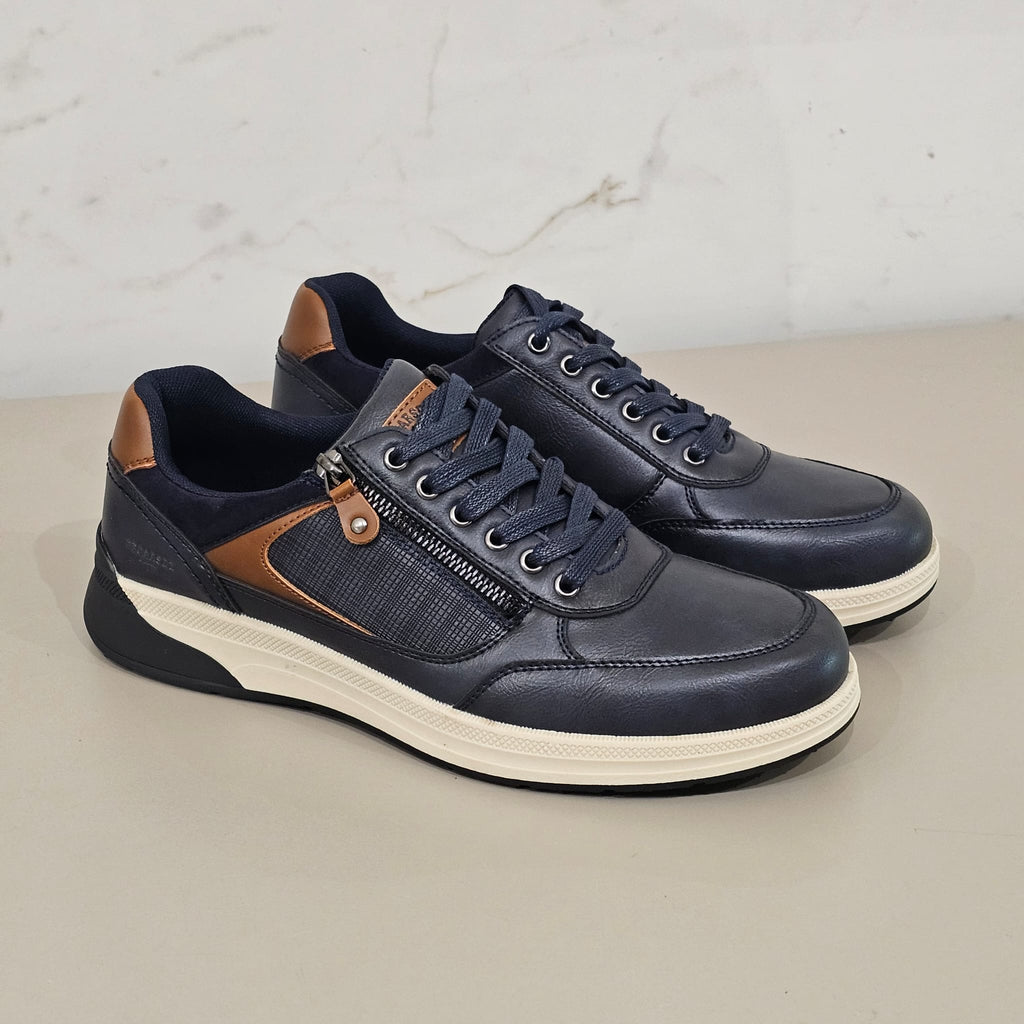 Gia Leather Sneakers - Low Top Casual Leather Sneakers - LUXONAS HOME