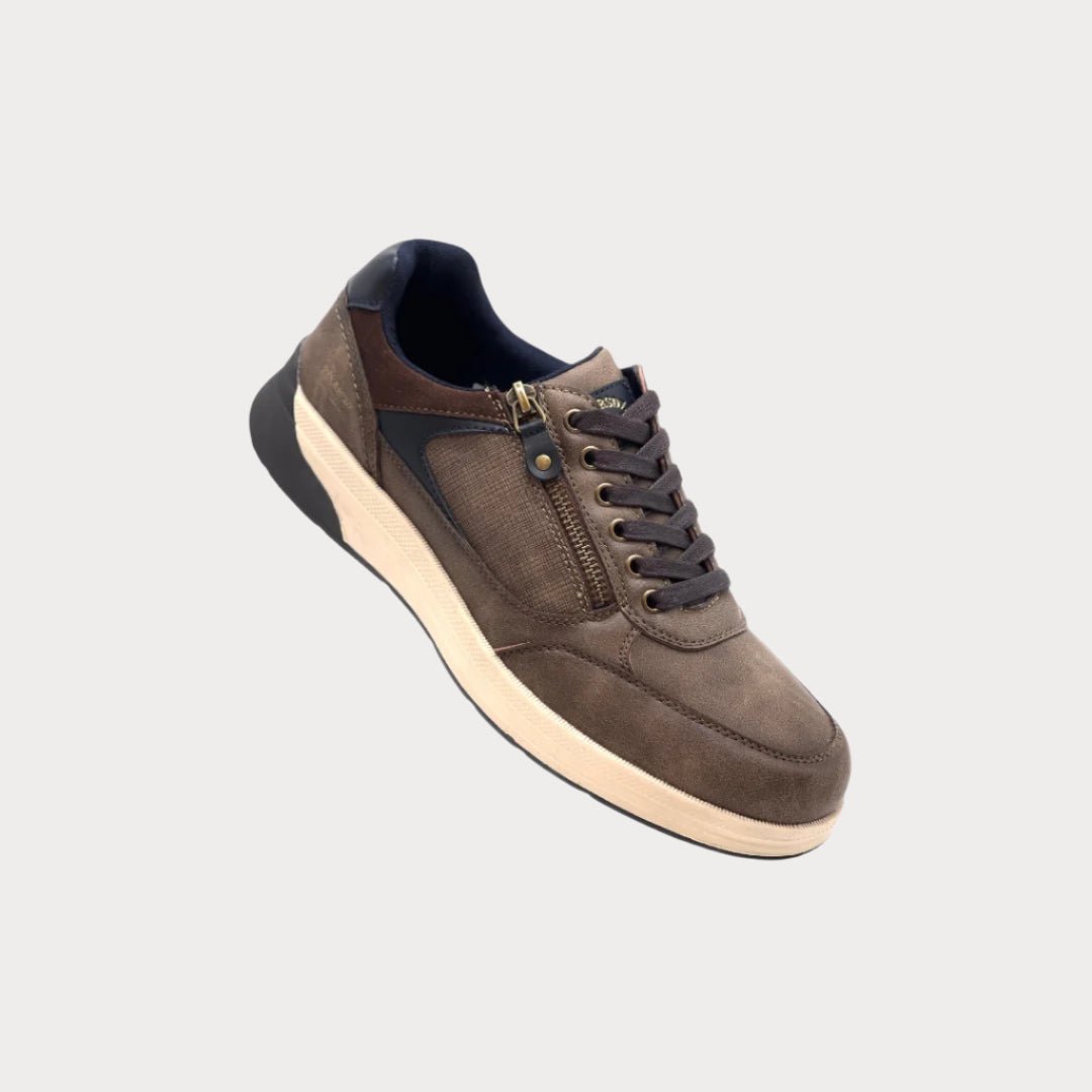 Gia Leather Sneakers - Low Top Casual Leather Sneakers