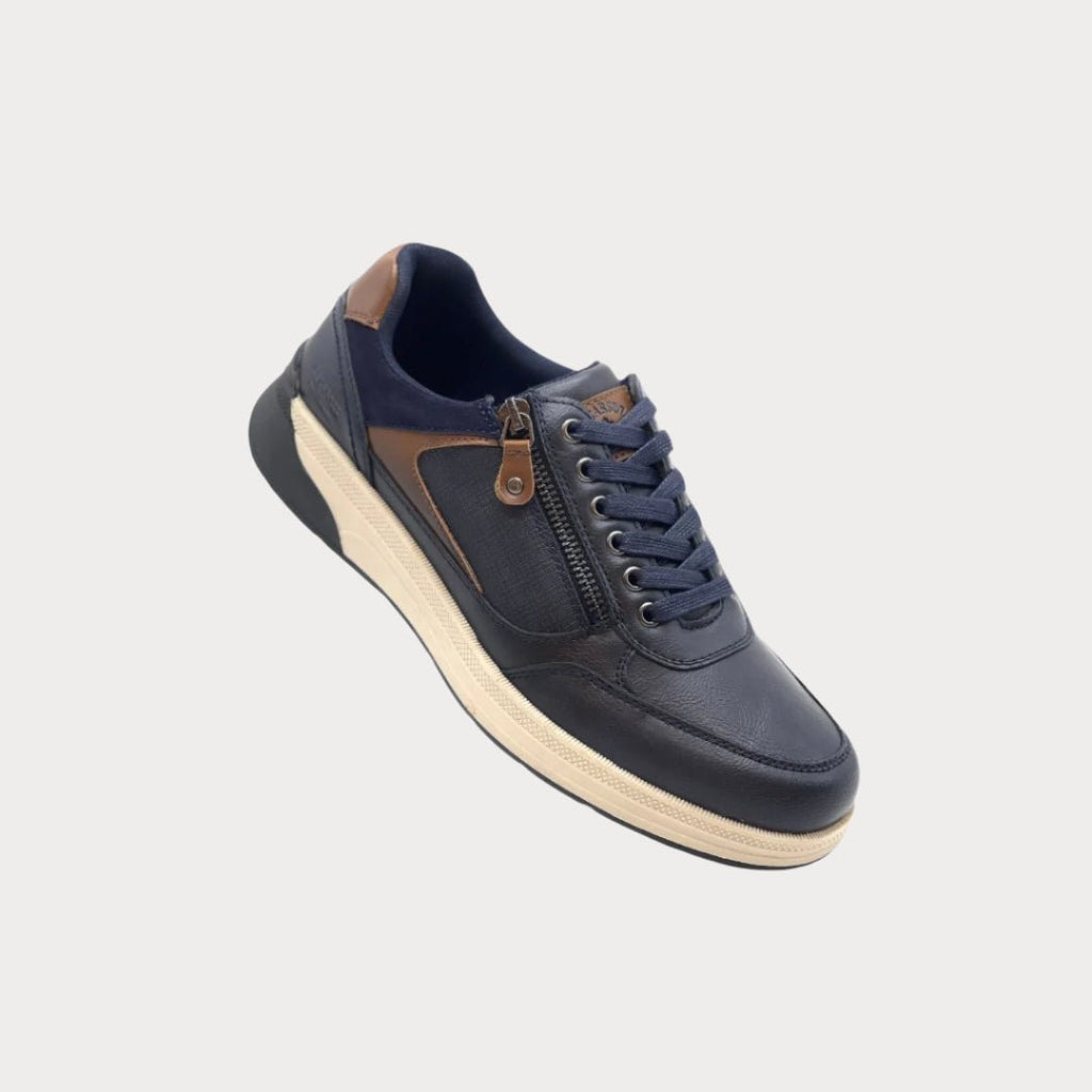 Gia Leather Sneakers - Low Top Casual Leather Sneakers - LUXONAS HOME