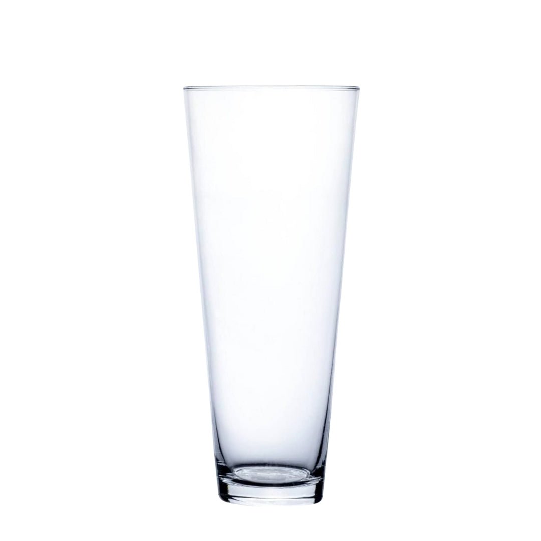 45cm Glass Cone Cylinder Vase