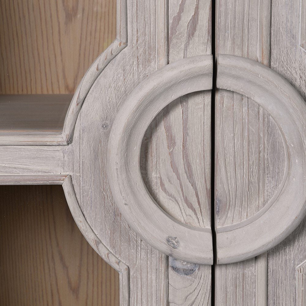 Glass Fronted 2 Door Cabinet - LUXONAS HOME