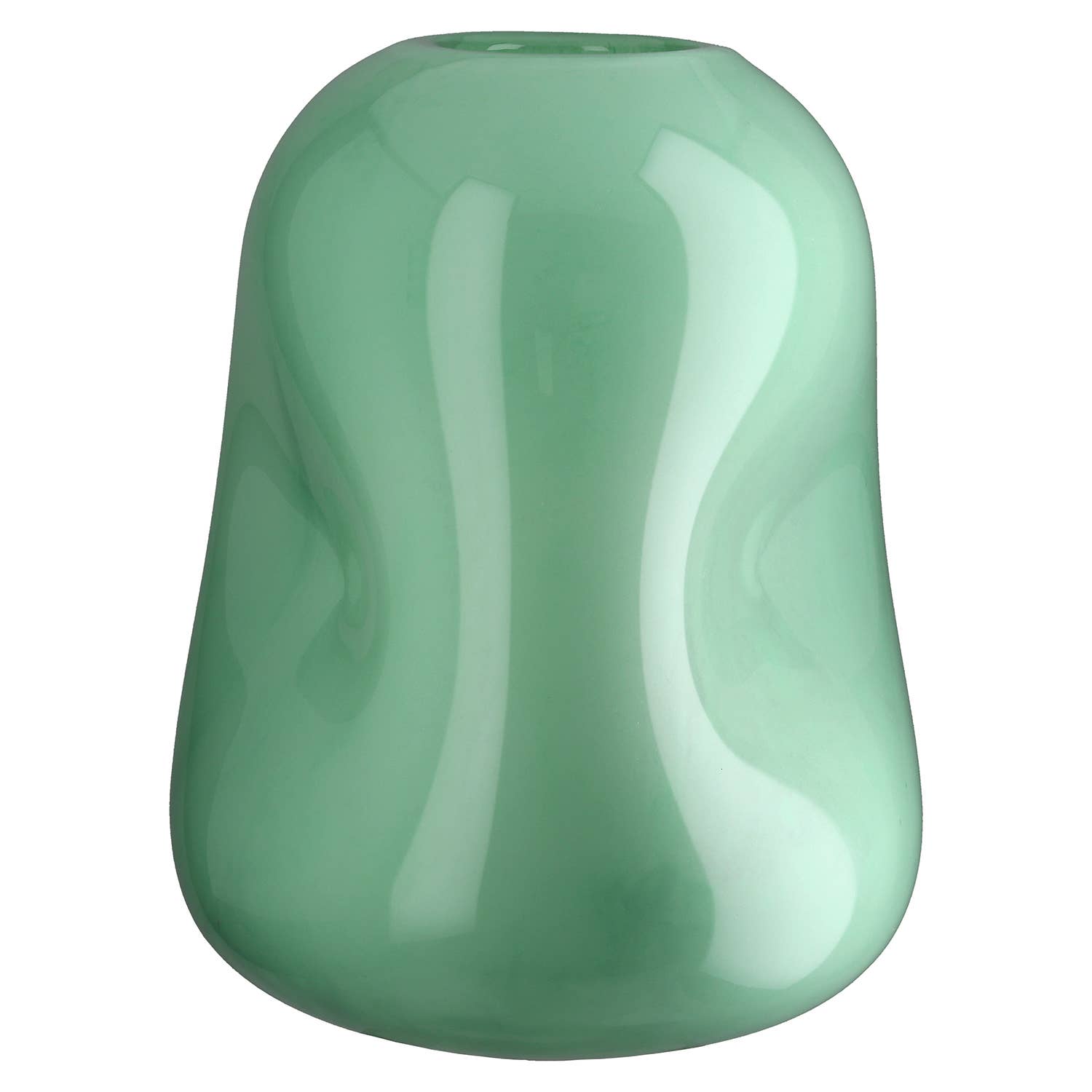 Glass Light Green Bottle Vase - LUXONAS HOME