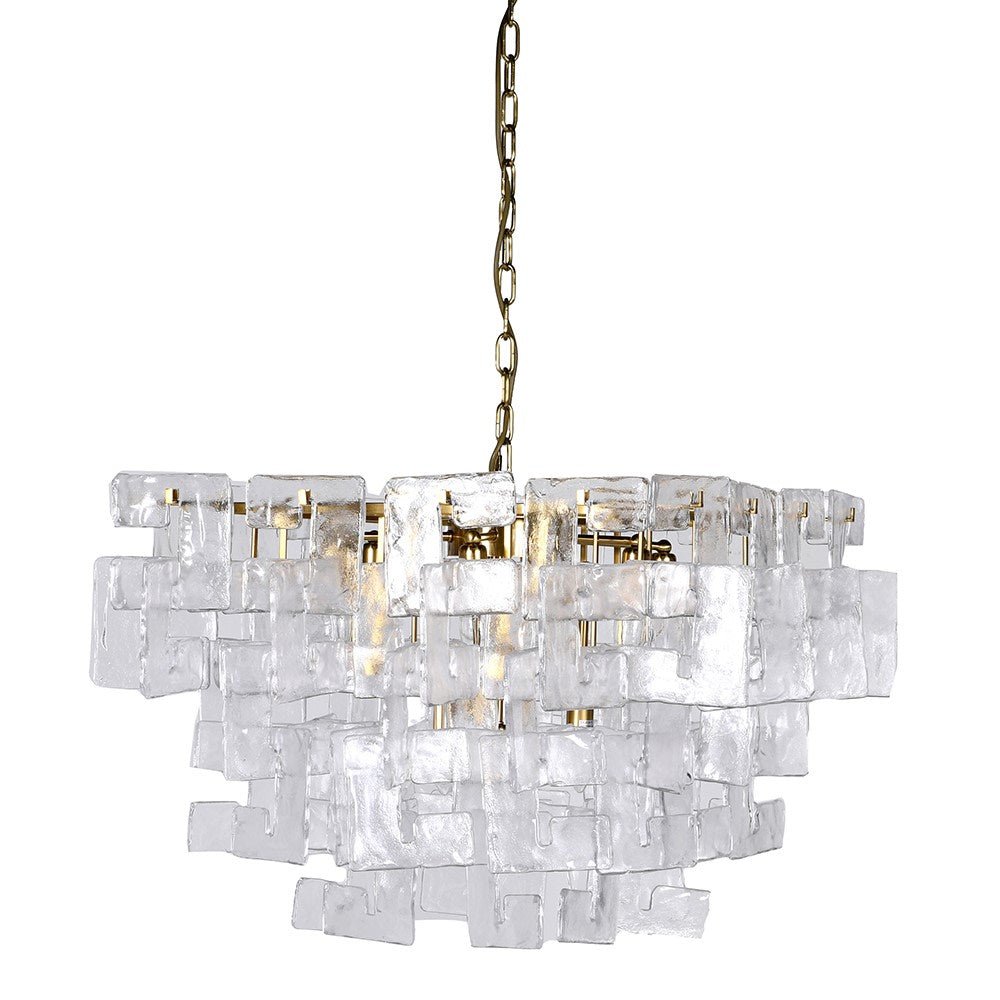 Glass Link Tiered Chandelier - LUXONAS