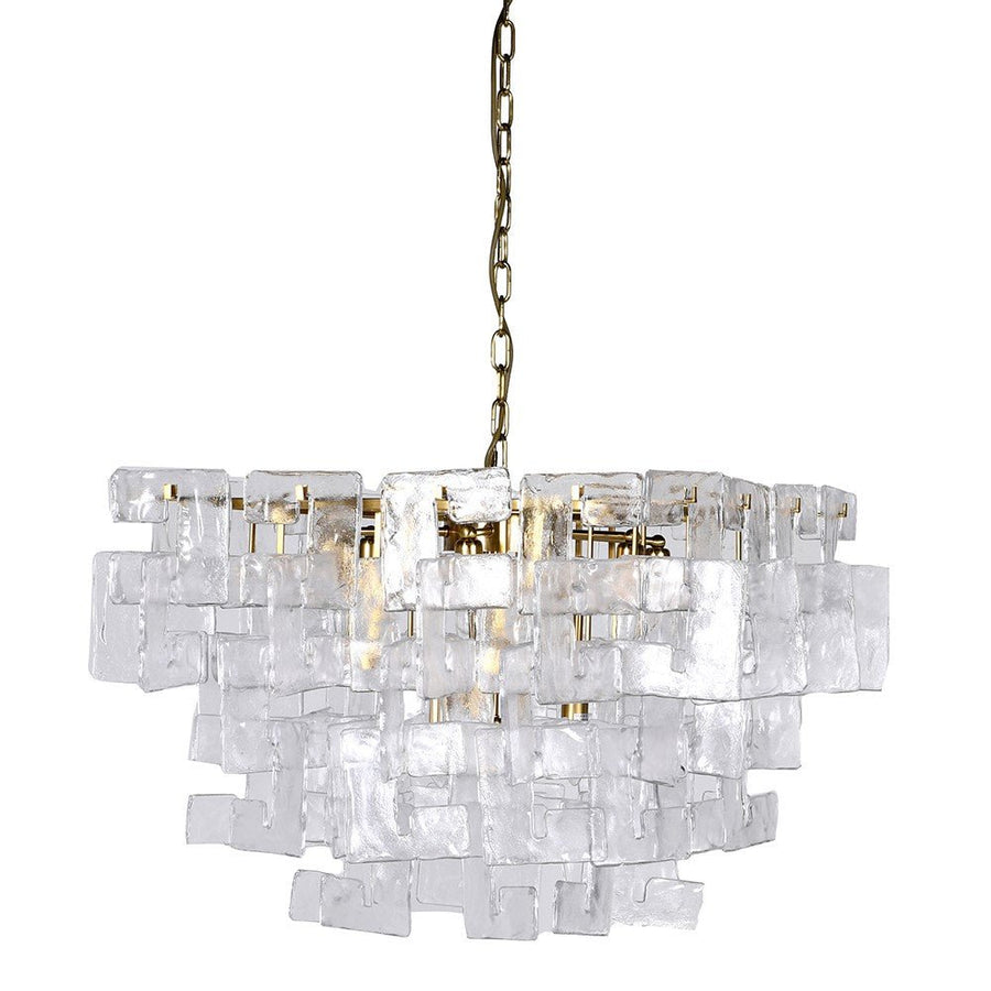 Glass Link Tiered Chandelier