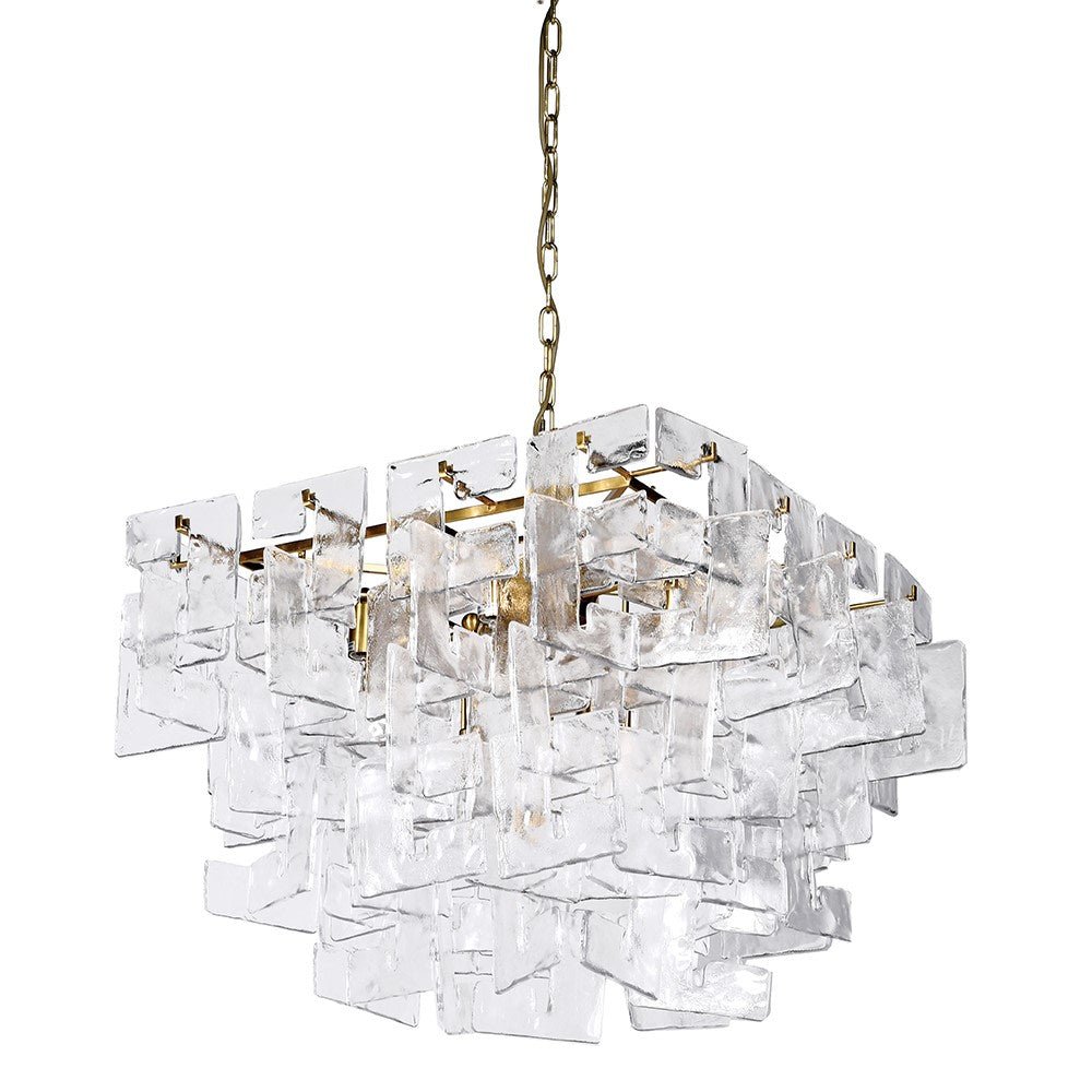 Glass Link Tiered Chandelier
