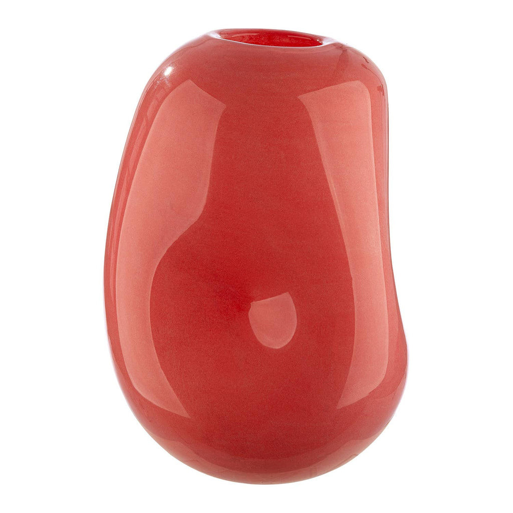 Glass Pink Bottle Vase - LUXONAS HOME