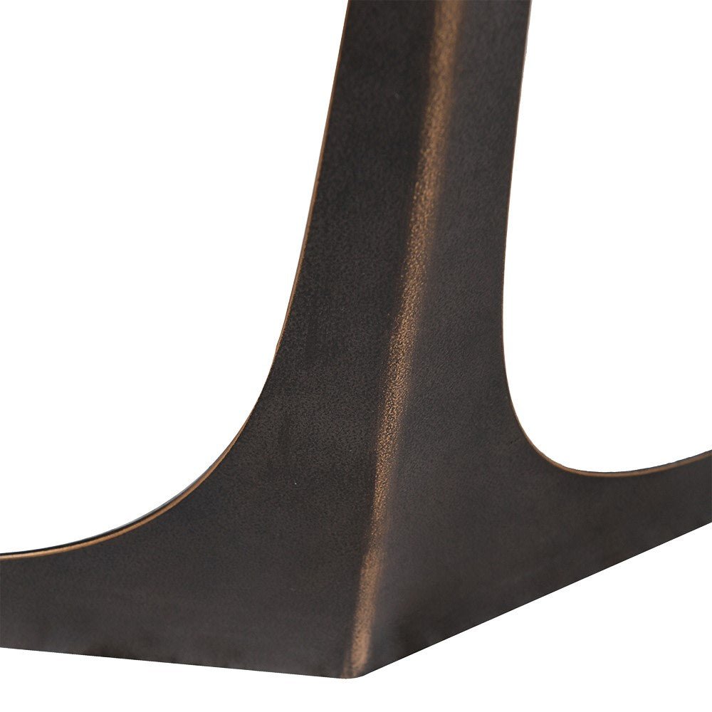 Glass Top Octagon Coffee Table with Metal Frame - LUXONAS