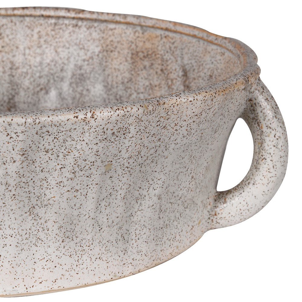 Glazed Nude Ceramic Bowl - LUXONAS