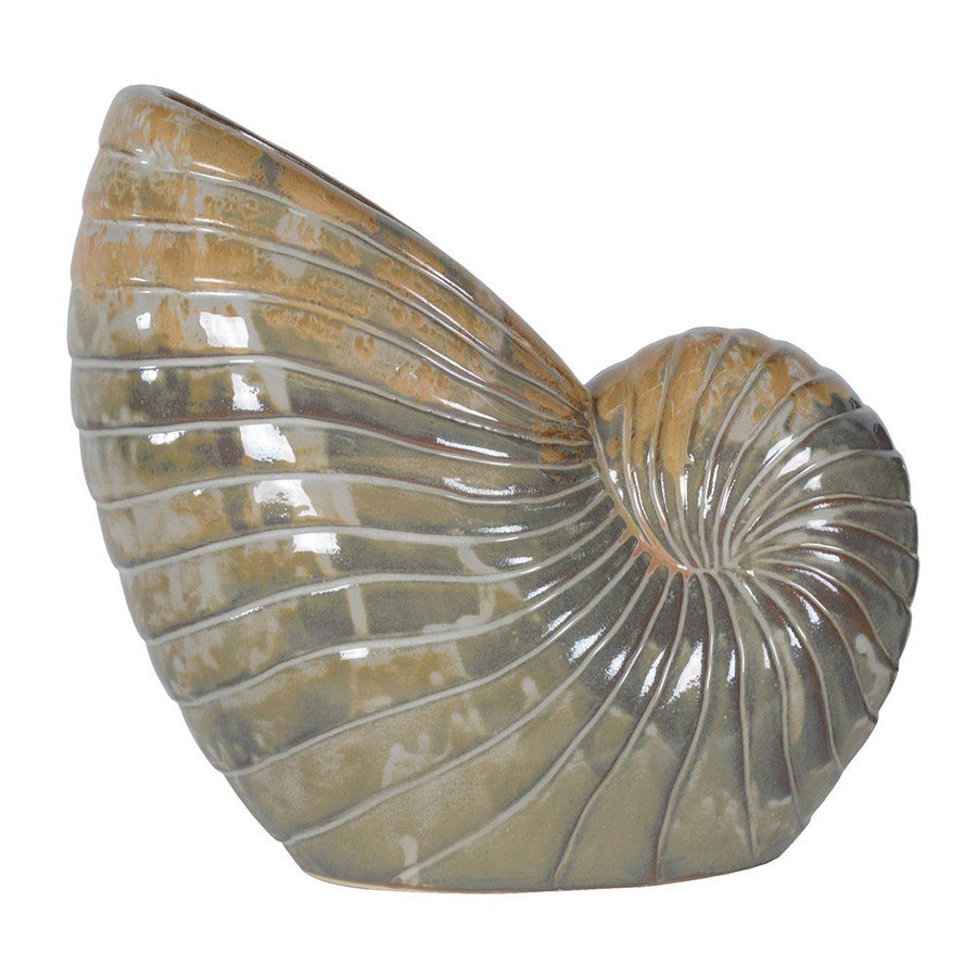 Glazed Seashell Vase