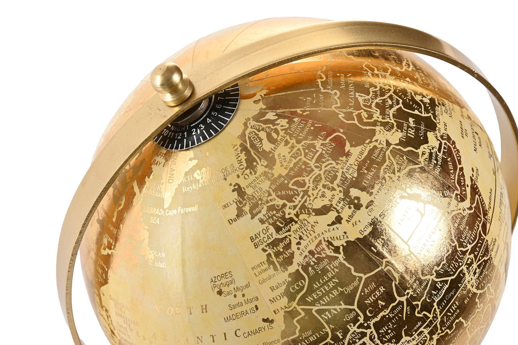 Globe on Triangle Base - Elegant Décor Piece - LUXONAS