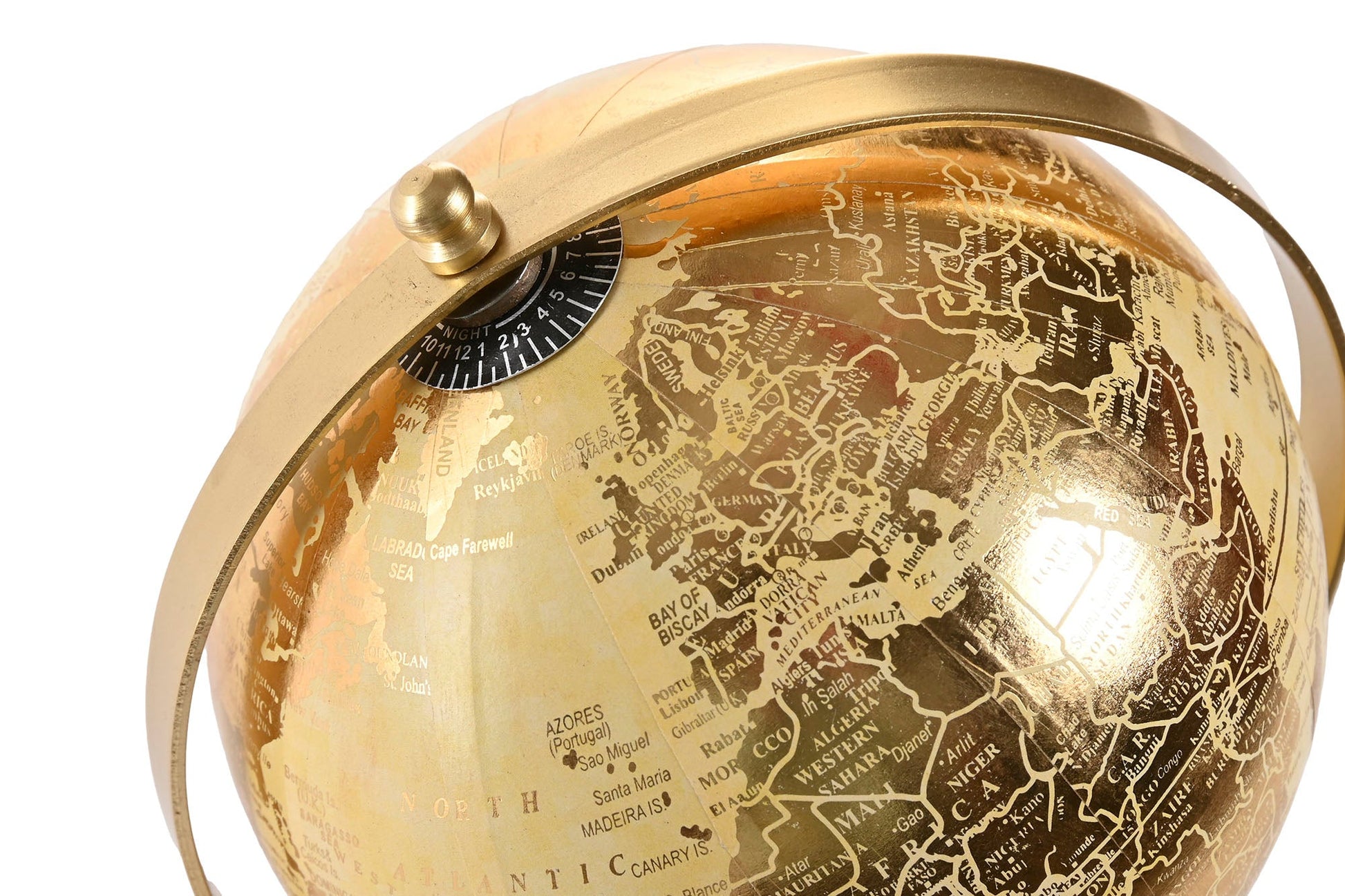 Globe on Triangle Base - Elegant Décor Piece - LUXONAS