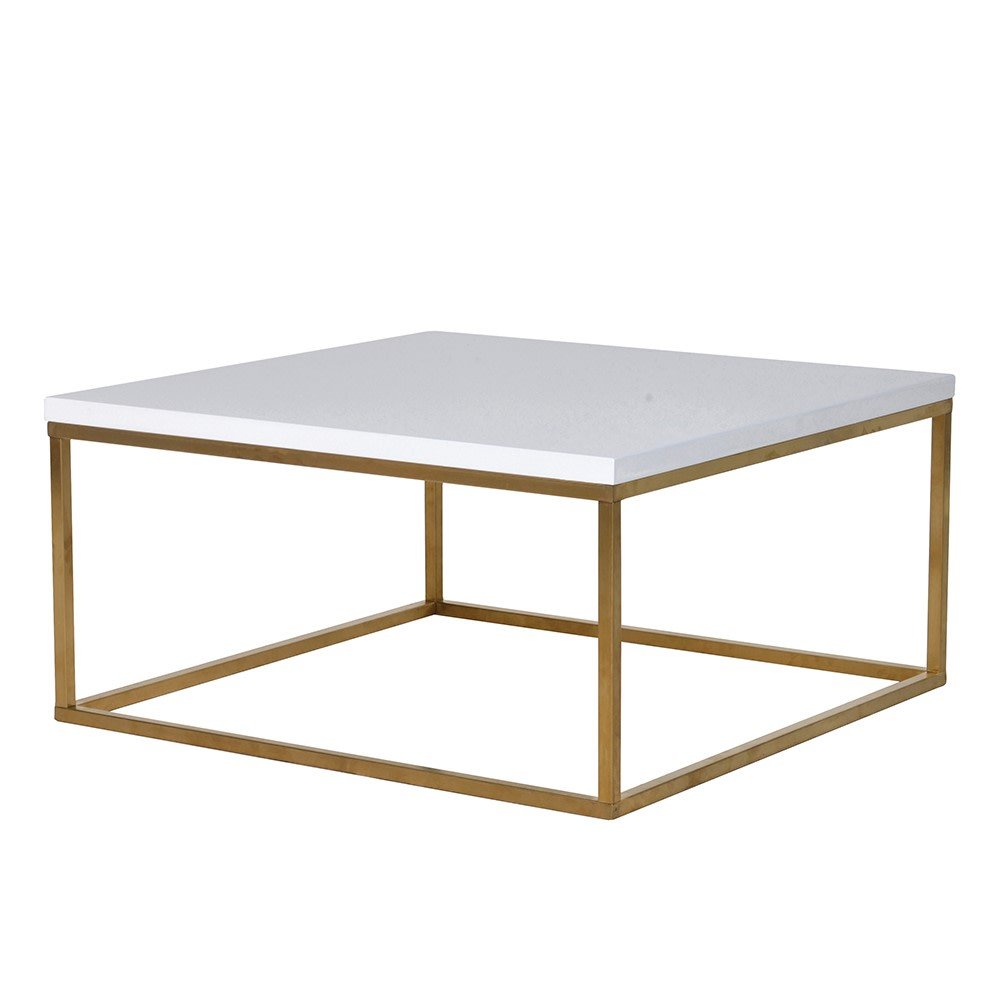 Gloss White Top Coffee Table - Modern Elegance