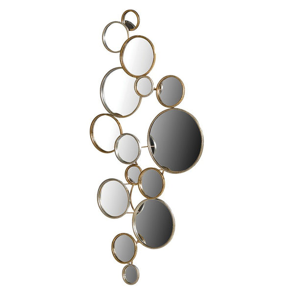 Gold 15 Circles Wall Mirror