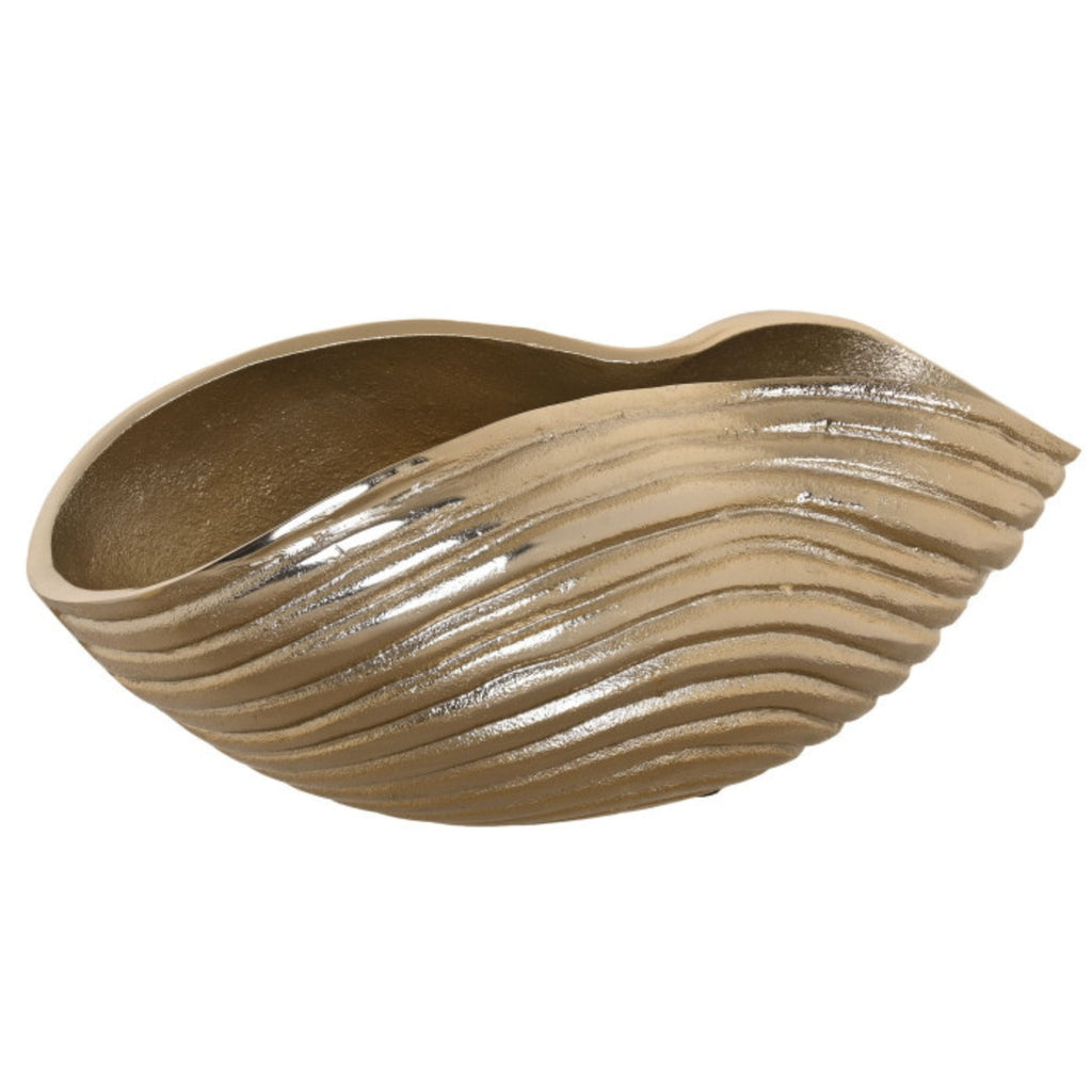 Gold Abstract Aluminium Bowl - LUXONAS