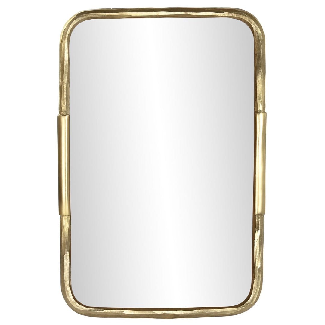Gold Aluminium Abstract Frame Mirror - LUXONAS