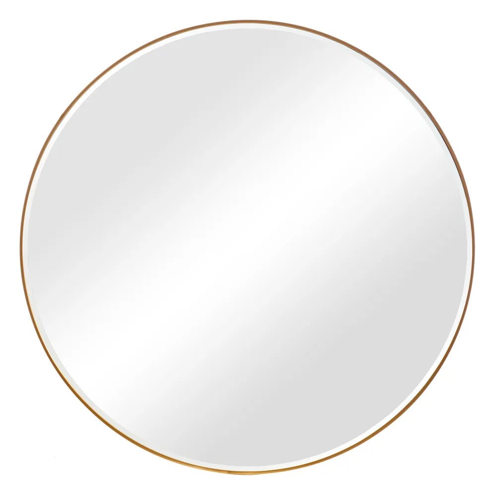 Gold Aluminium Frame Mirror 100cm - LUXONAS