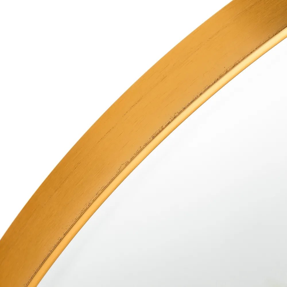 Gold Aluminium Frame Mirror 100cm - LUXONAS