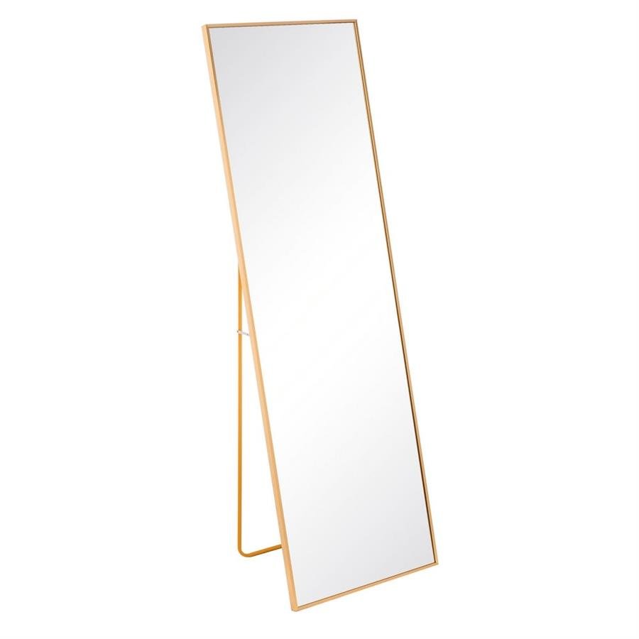 Gold Aluminium Frame Standing Mirror - LUXONAS