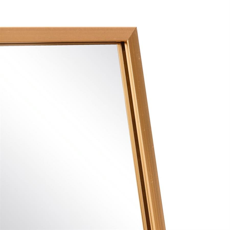 Gold Aluminium Frame Standing Mirror - LUXONAS