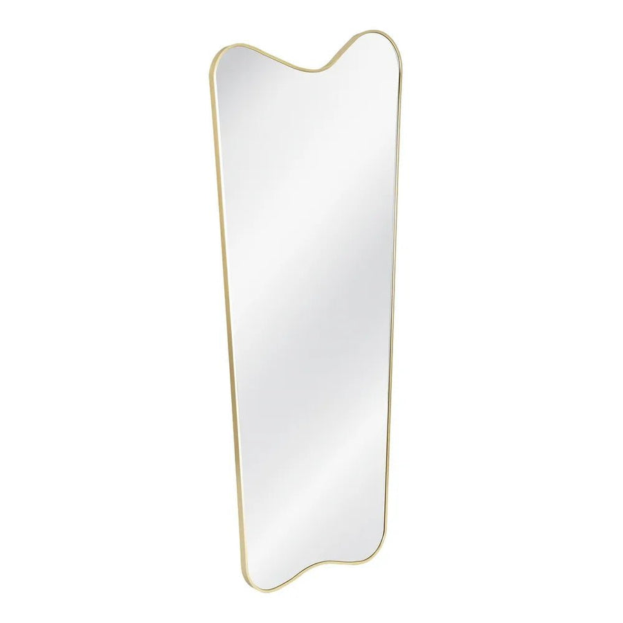 Gold Aluminium Tall Wave Mirror