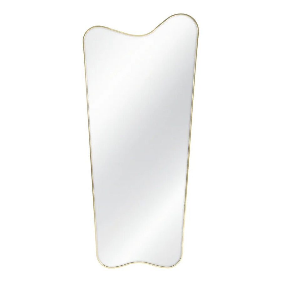 Gold Aluminium Tall Wave Mirror