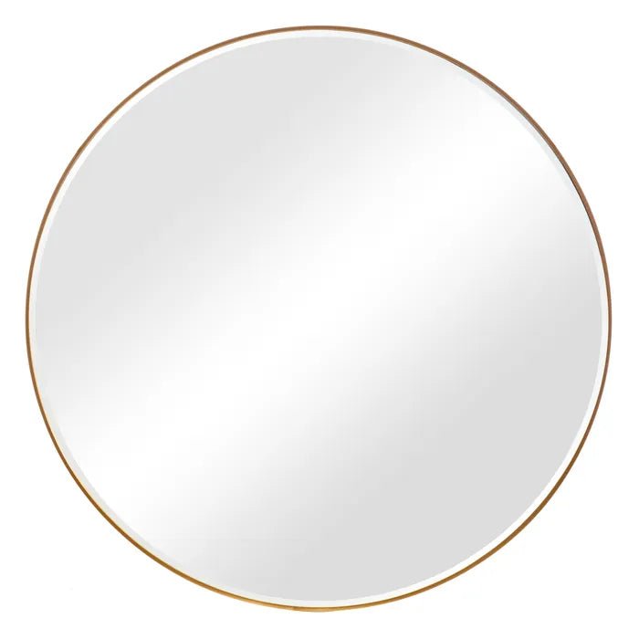 Gold Aluminum Frame Mirror 80cm - LUXONAS